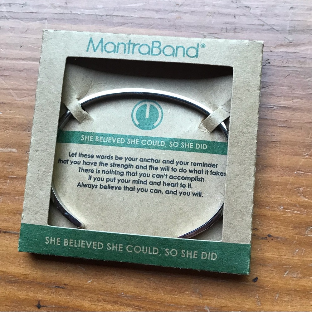 “She believed she could, so she did” bracelet